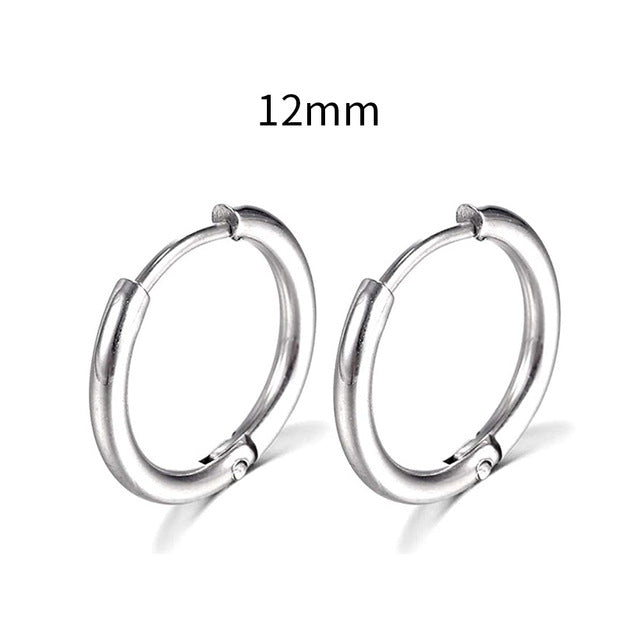 2026 New Simple Stainless Steel Gold Small Earrings Cartilage Ear Piercing Jewelry