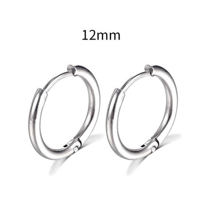 2026 New Simple Stainless Steel Gold Small Earrings Cartilage Ear Piercing Jewelry