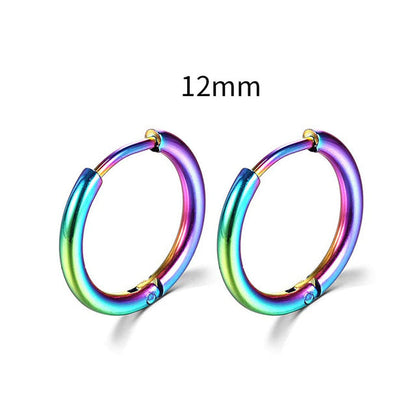 2026 New Simple Stainless Steel Gold Small Earrings Cartilage Ear Piercing Jewelry