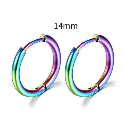 2026 New Simple Stainless Steel Gold Small Earrings Cartilage Ear Piercing Jewelry
