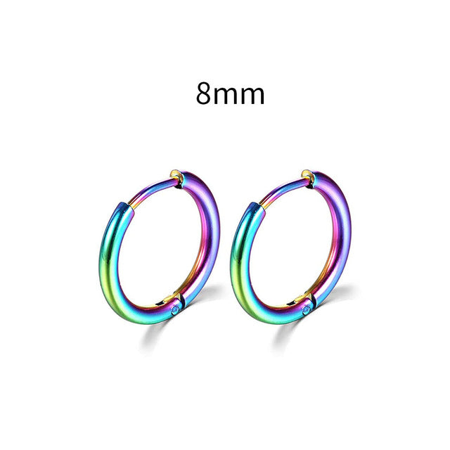 2026 New Simple Stainless Steel Gold Small Earrings Cartilage Ear Piercing Jewelry