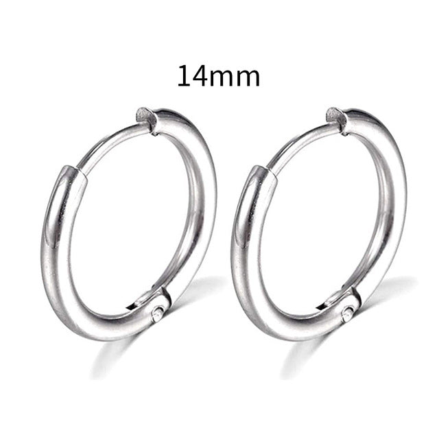 2026 New Simple Stainless Steel Gold Small Earrings Cartilage Ear Piercing Jewelry