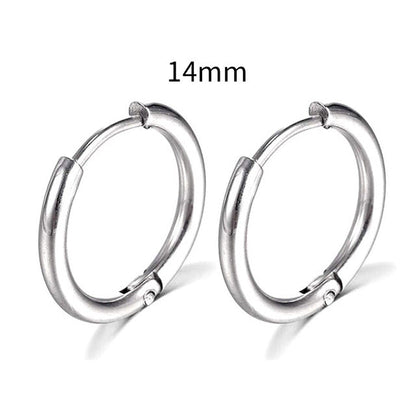 2026 New Simple Stainless Steel Gold Small Earrings Cartilage Ear Piercing Jewelry