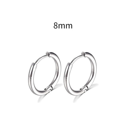 2026 New Simple Stainless Steel Gold Small Earrings Cartilage Ear Piercing Jewelry