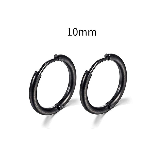 2026 New Simple Stainless Steel Gold Small Earrings Cartilage Ear Piercing Jewelry