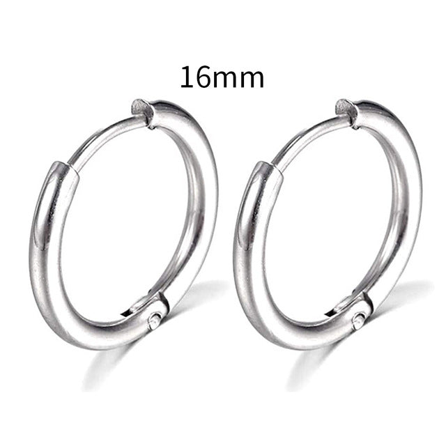 2026 New Simple Stainless Steel Gold Small Earrings Cartilage Ear Piercing Jewelry
