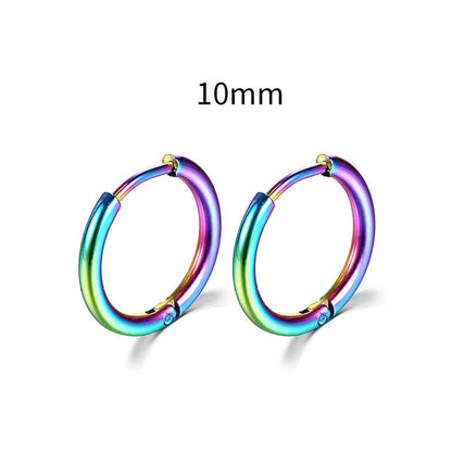 2026 New Simple Stainless Steel Gold Small Earrings Cartilage Ear Piercing Jewelry