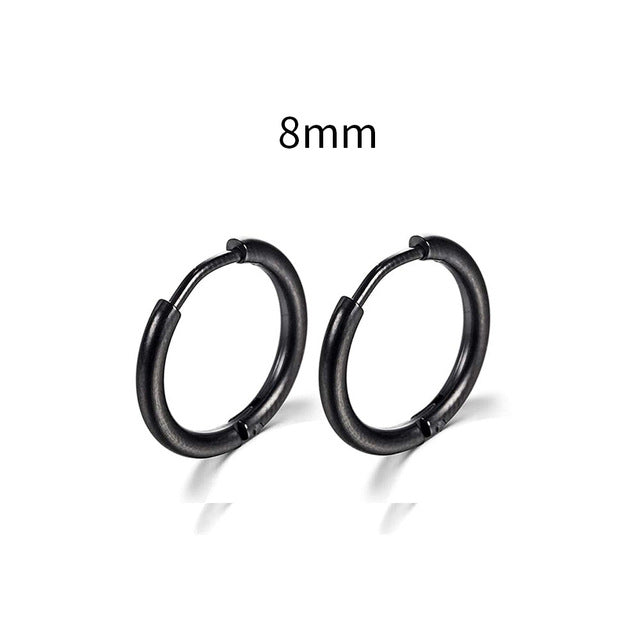 2026 New Simple Stainless Steel Gold Small Earrings Cartilage Ear Piercing Jewelry