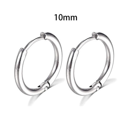 2026 New Simple Stainless Steel Gold Small Earrings Cartilage Ear Piercing Jewelry