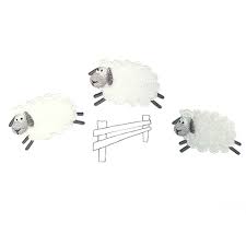 Cabbage Creek 5 Piece Baby Cot Linen Set   - Grey Sheep